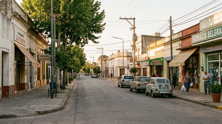 Calle principal del pueblo