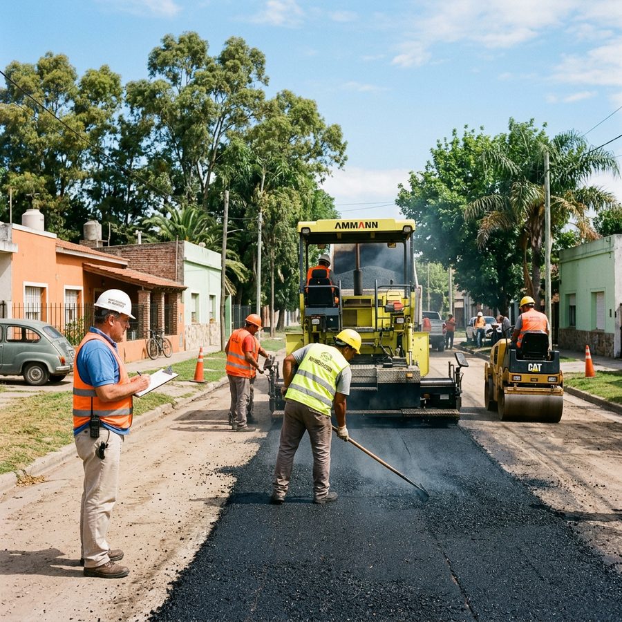 Pavimentación de calle Belgrano